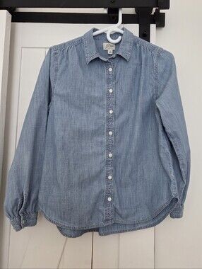 J. Crew Light Blue Chambray Button-Down Shirt